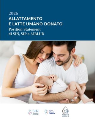 Copertina del Position Statement 2026 Allattamento e latte umano donato